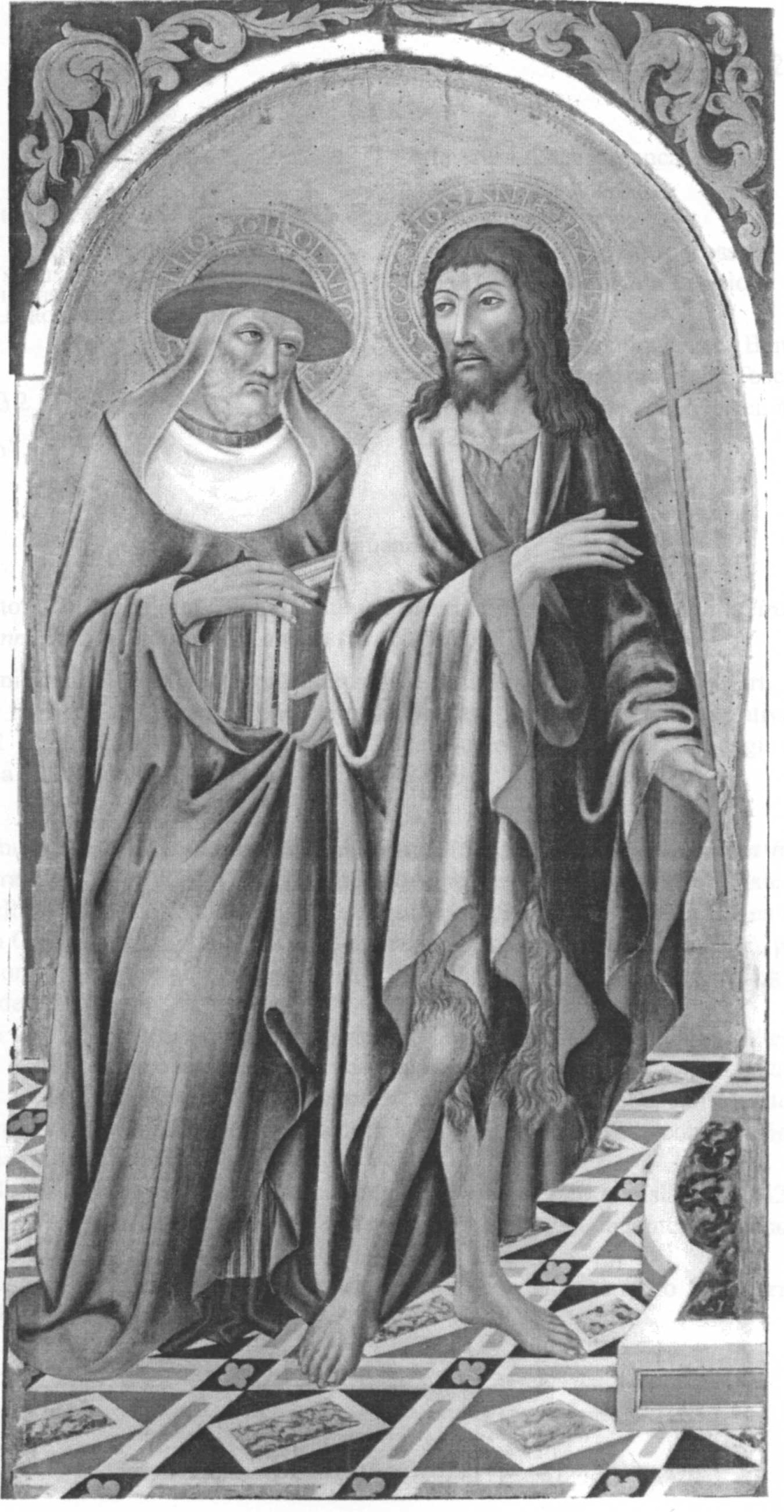 I Santi Girolamo e Giovanni Battista (dipinto) di Sano di Pietro (seconda metà XV)