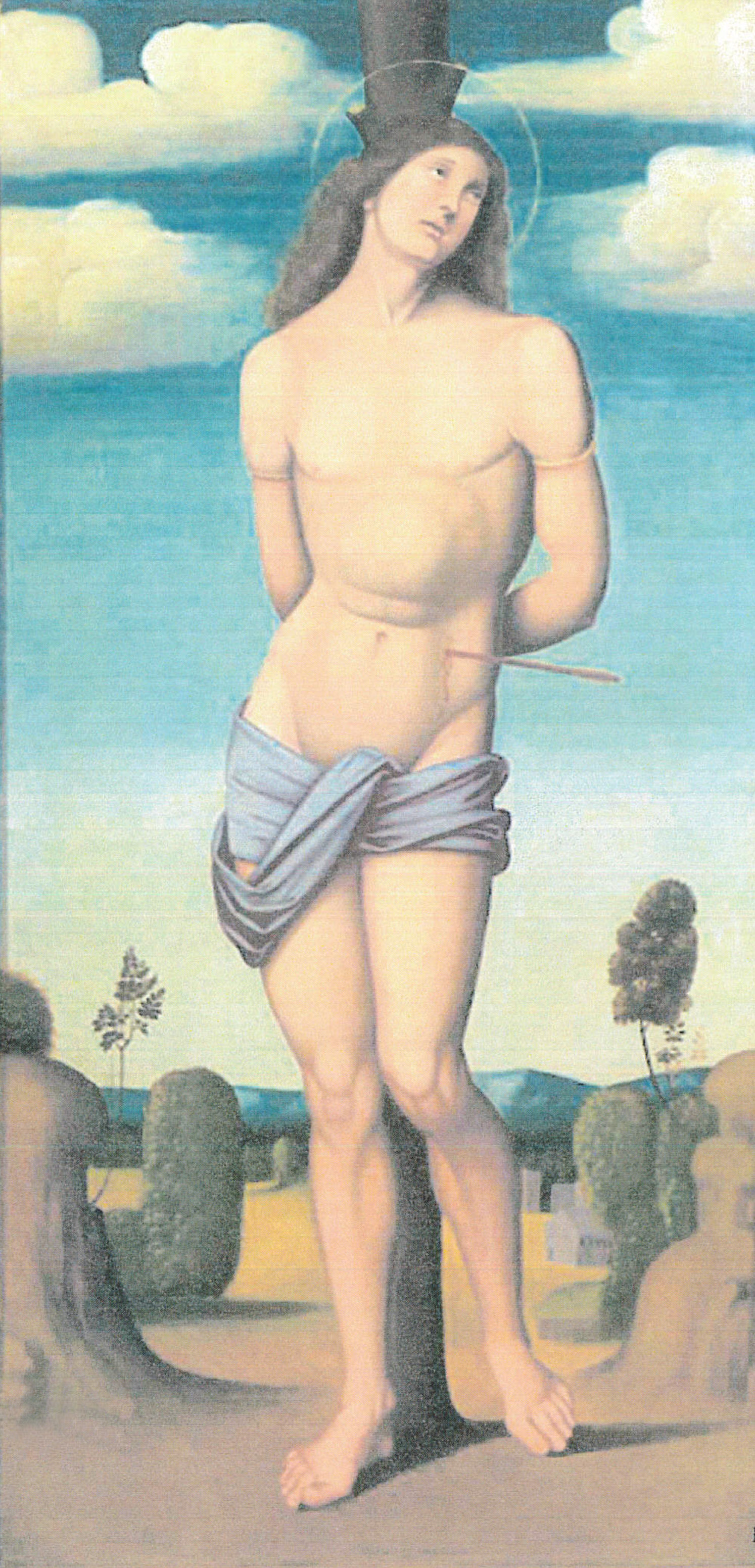 San Sebastiano (dipinto, opera isolata) di Raibolini Francesco detto Francia (maniera) (primo quarto XVI)