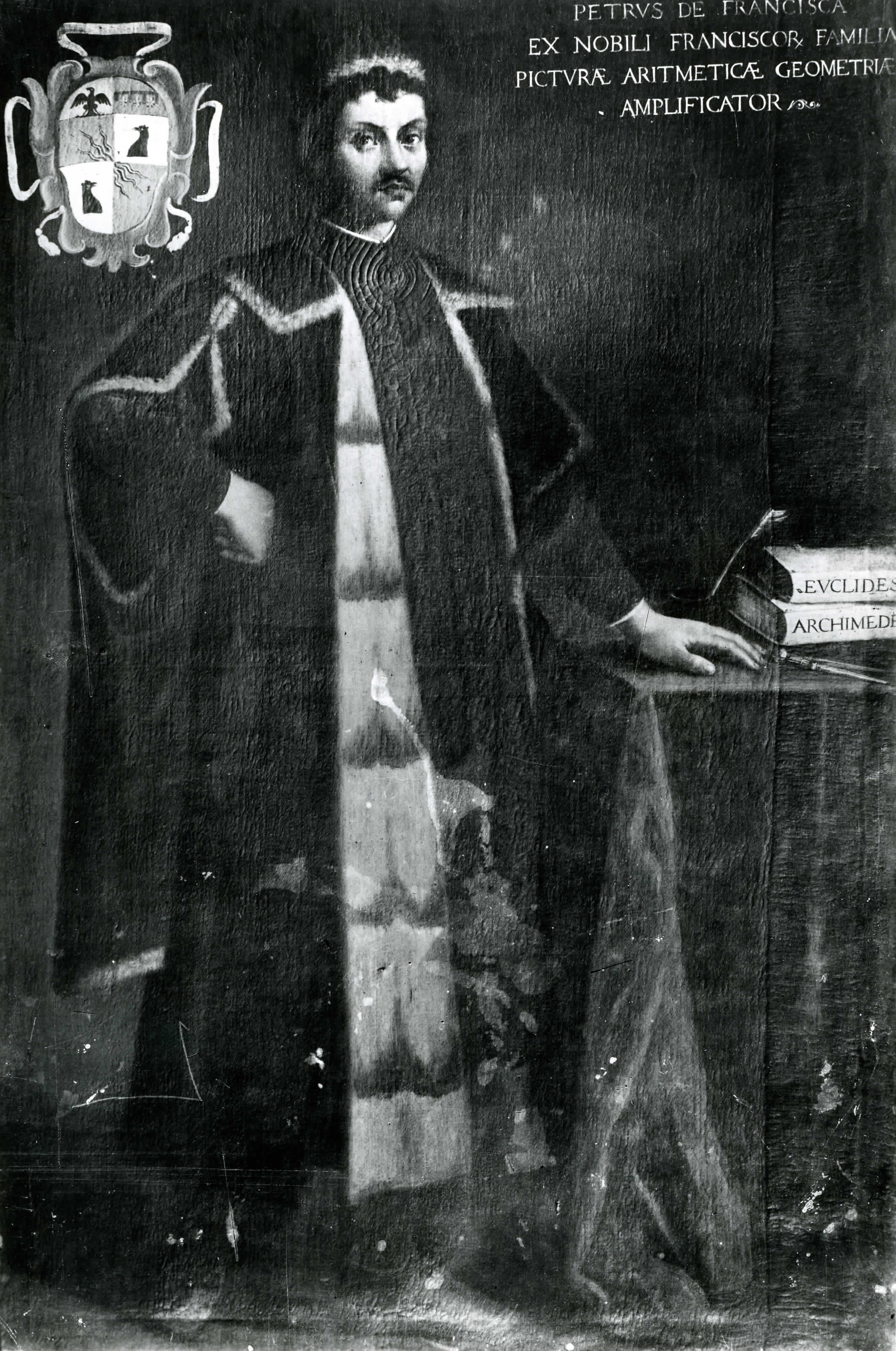 Ritratto di Piero della Francesca (dipinto, opera isolata) di Santi di Tito (fine/ inizio XVI-XVII)