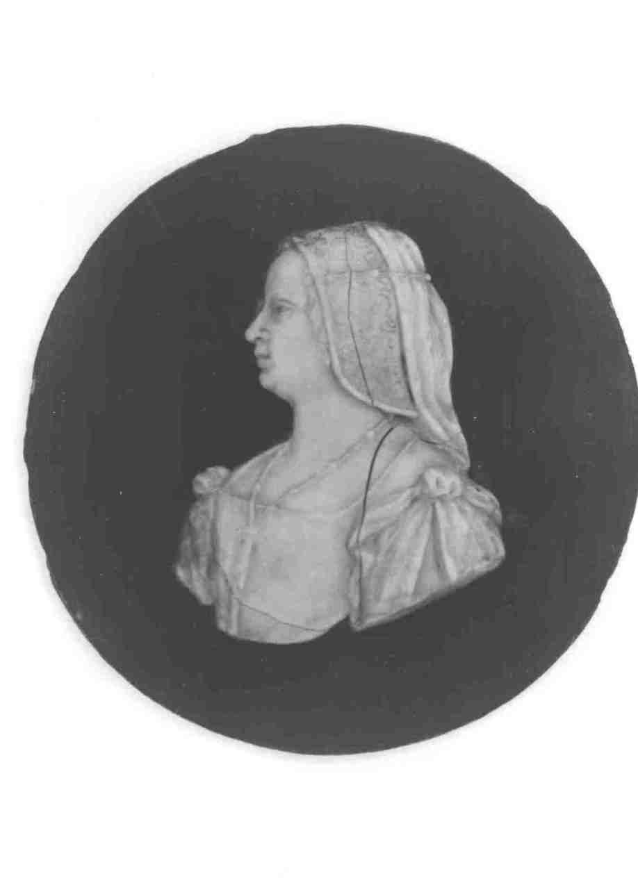ritratto di Ginevra Cavalcanti (rilievo) - bottega toscana (XIX)