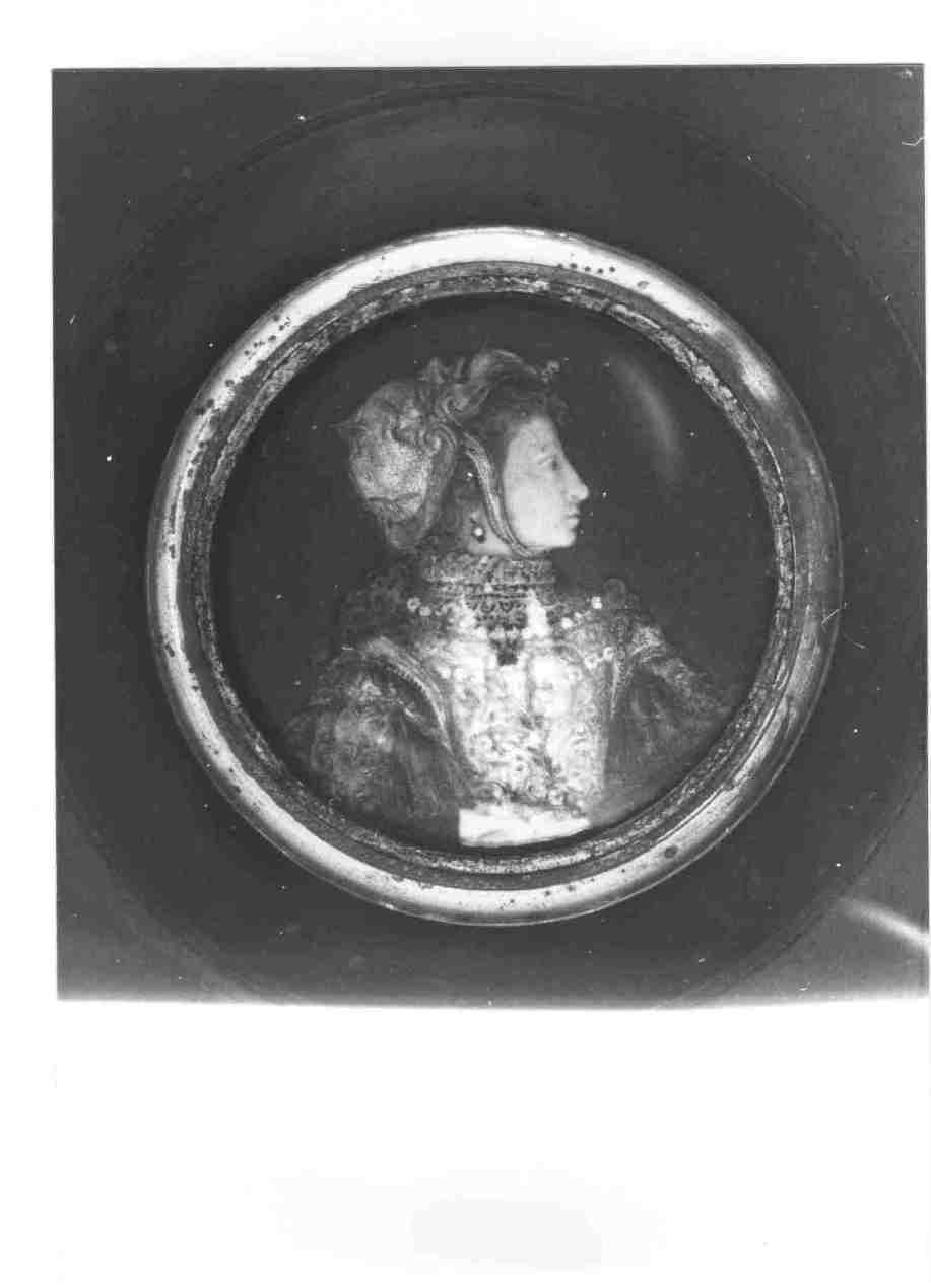 ritratto di Giovanna d'Arco (rilievo) - bottega toscana (XIX)