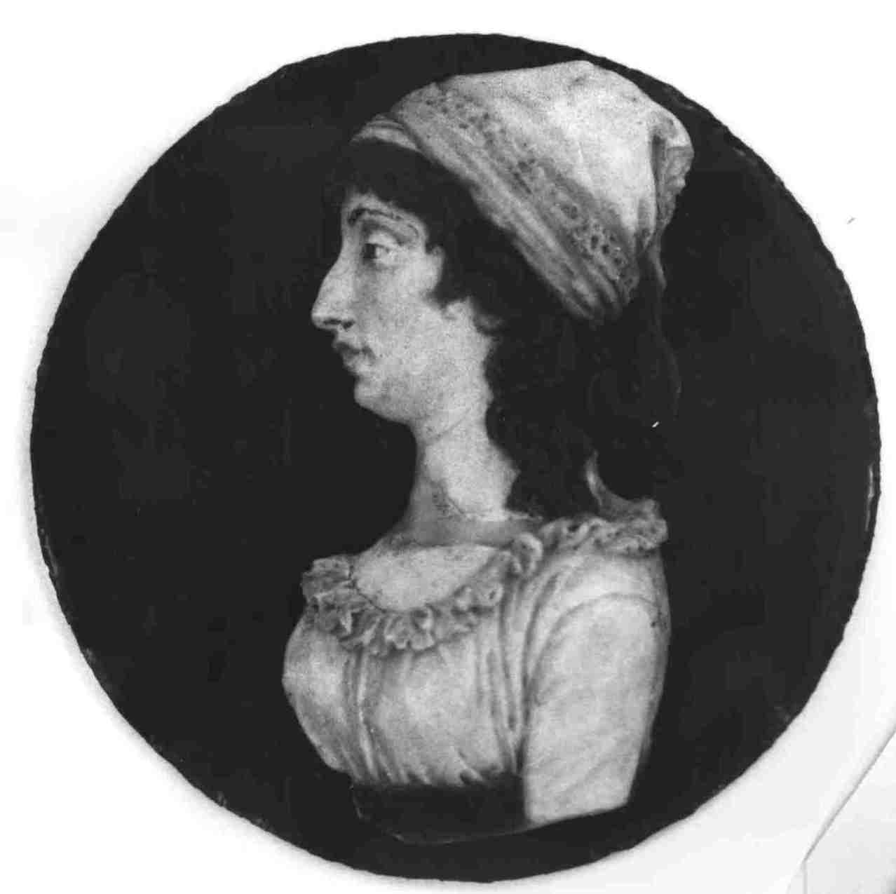 ritratto di Charlotte Corday (rilievo) - bottega toscana (XIX)