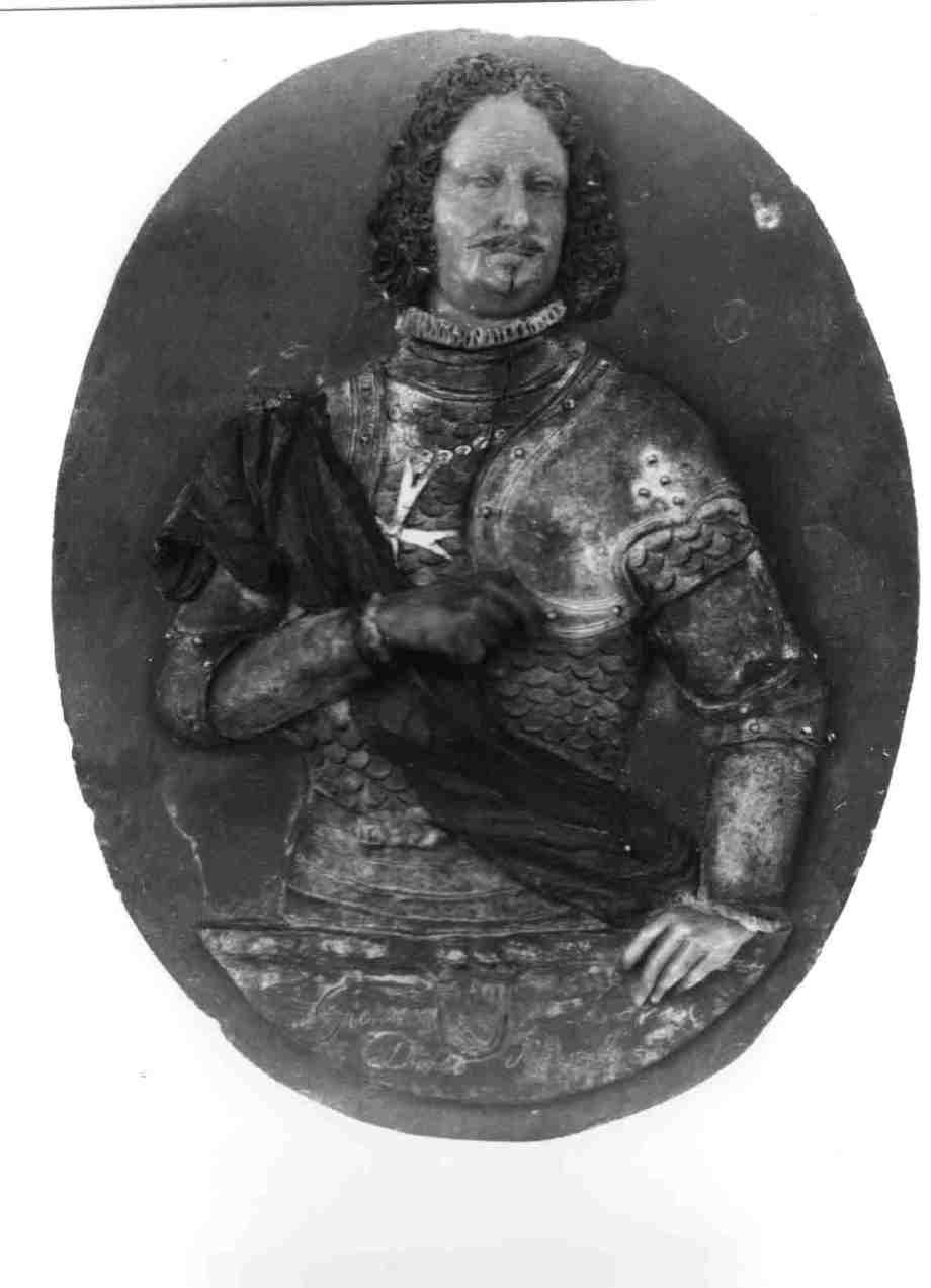 ritratto maschile (rilievo) - bottega toscana, bottega napoletana (XVII-XVIII)