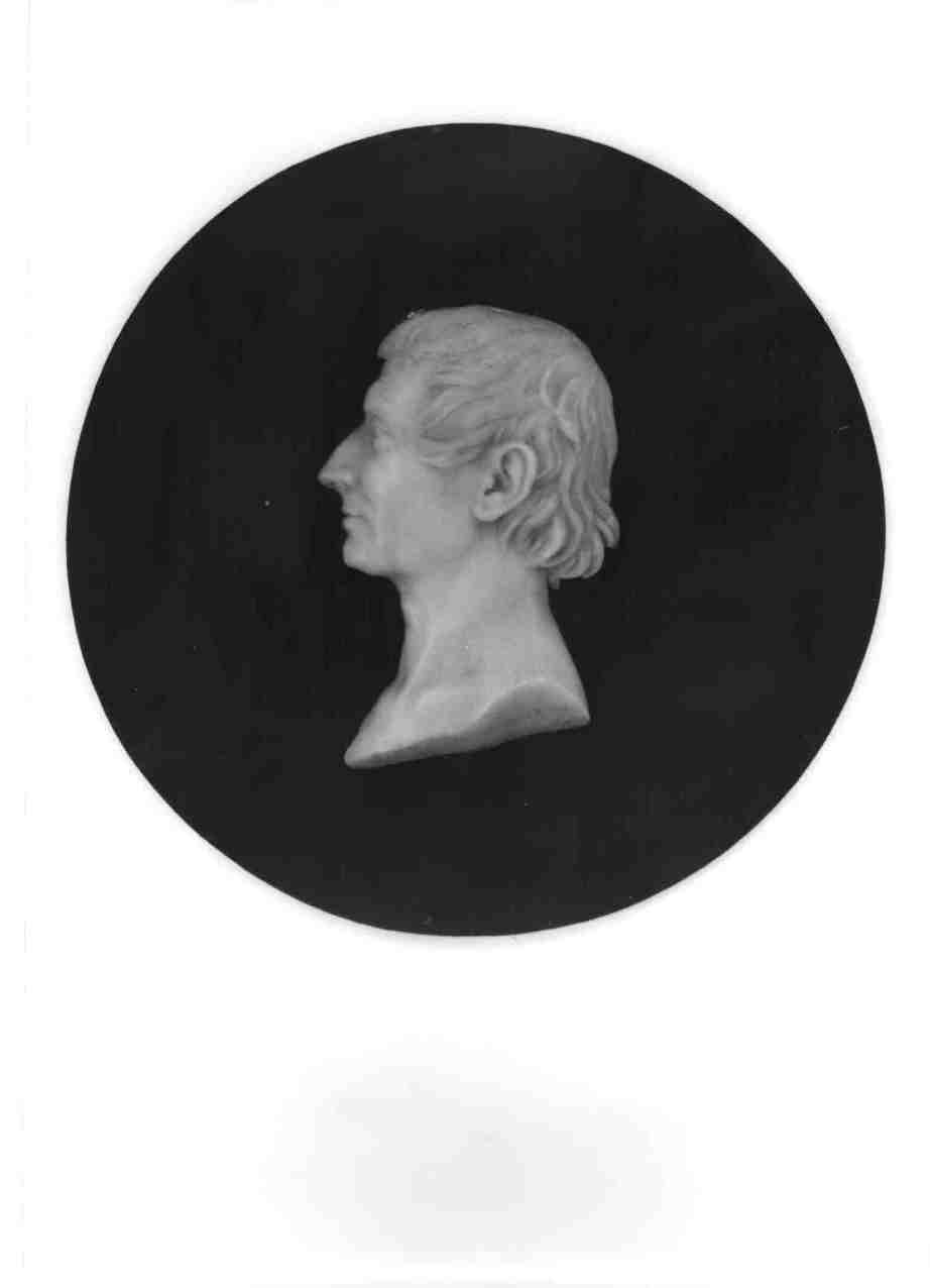 ritratto di Antonio Canova (rilievo) di Monti Gaetano (XIX)