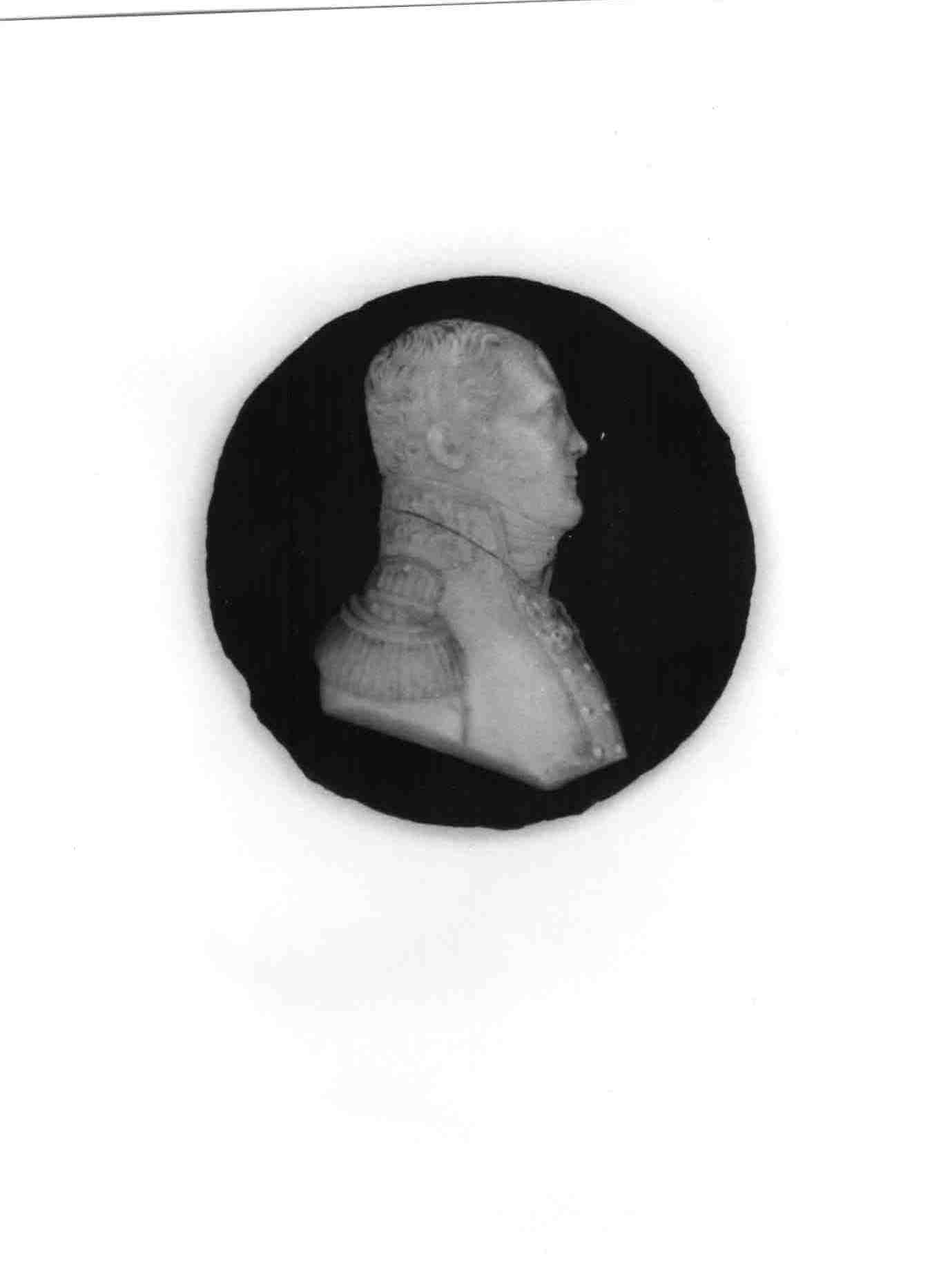 ritratto maschile (rilievo) - bottega toscana (XIX)