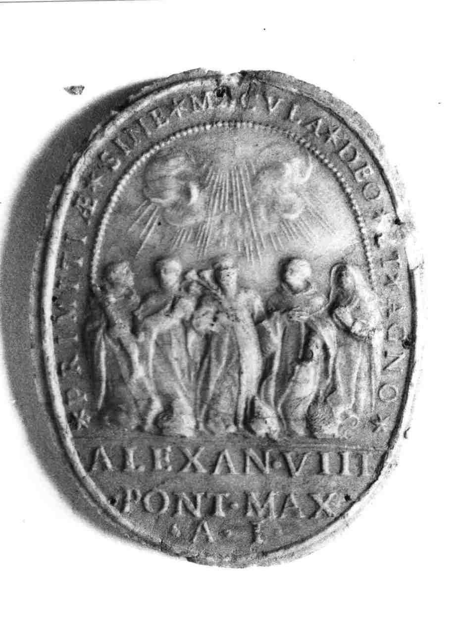 Santi (Agnus Dei) - bottega romana (XVII)