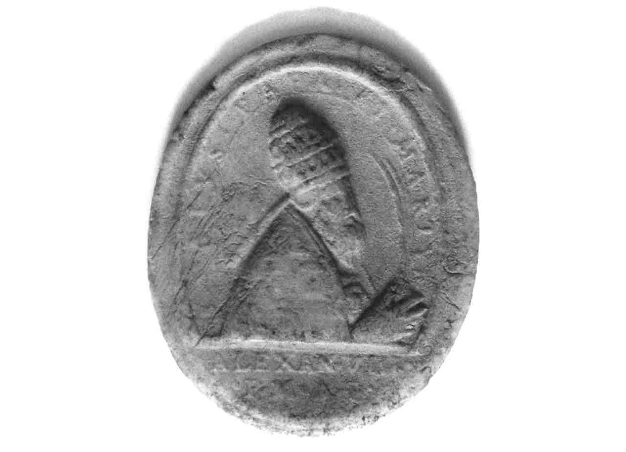 San Caio papa (Agnus Dei) - bottega romana (XVII)