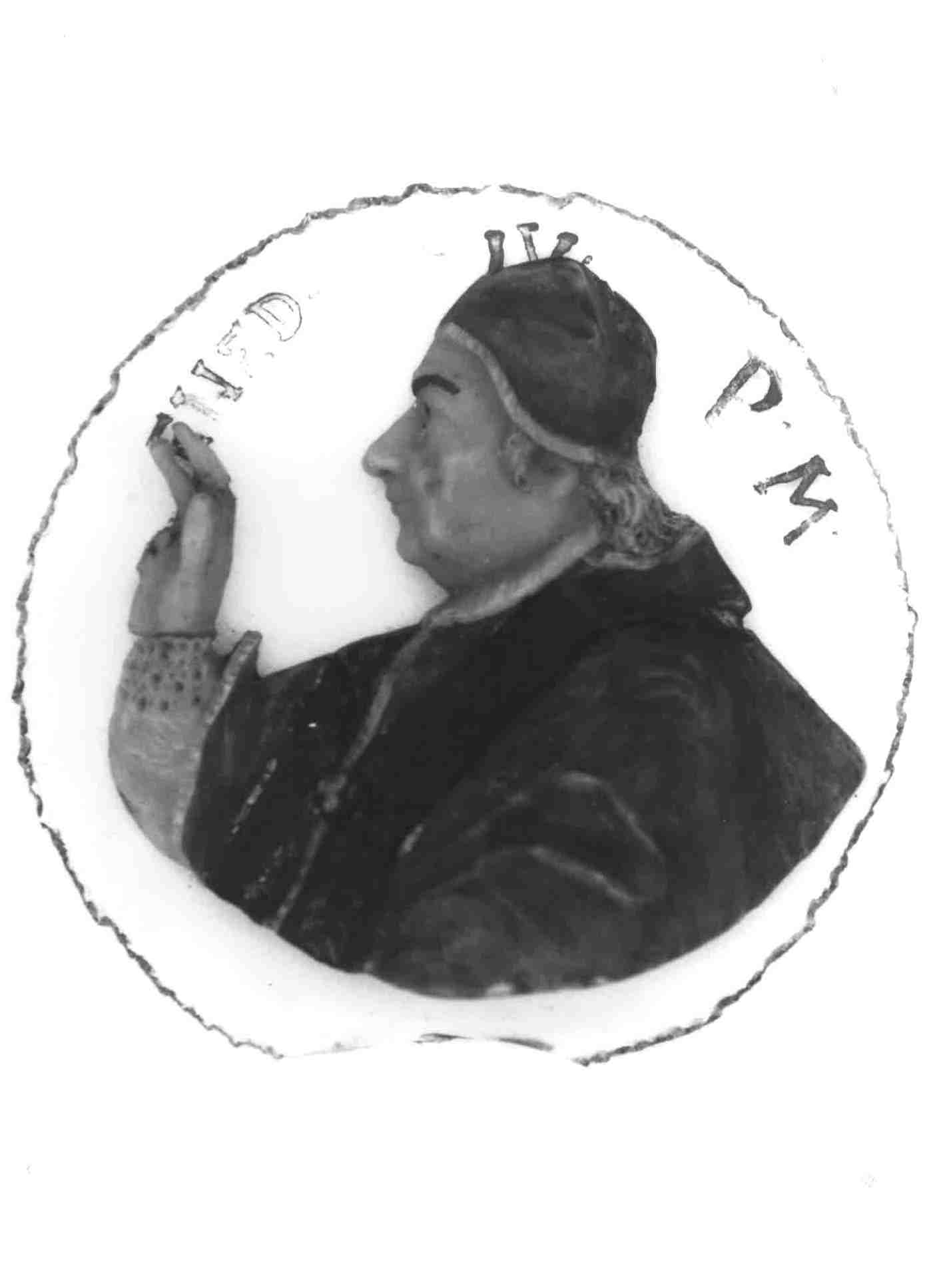 papa Benedetto XIV (rilievo) - bottega toscana (fine/ inizio XVIII-XIX)