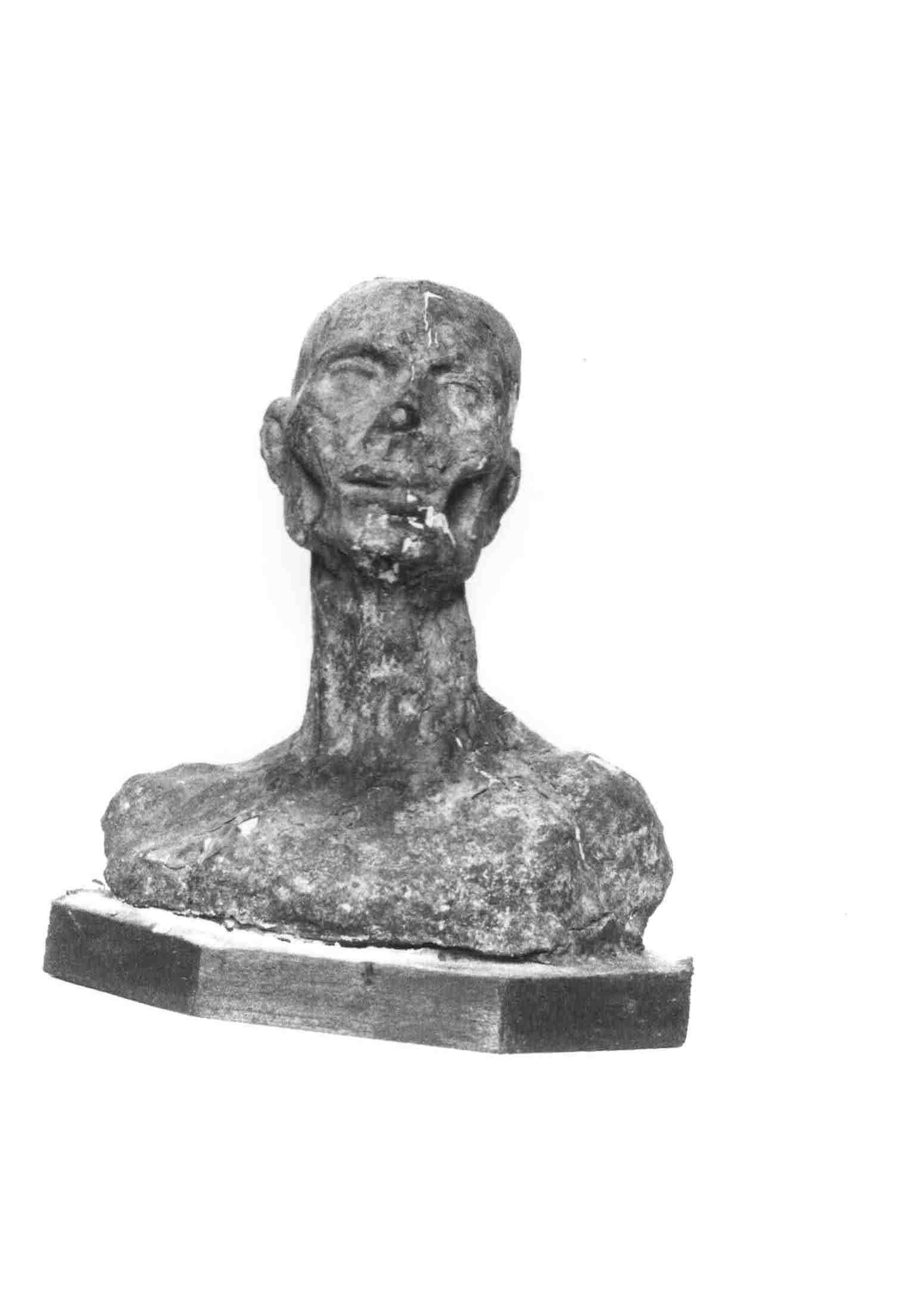 busto di uomo (cera anatomica) - bottega ferrarese (XIX)