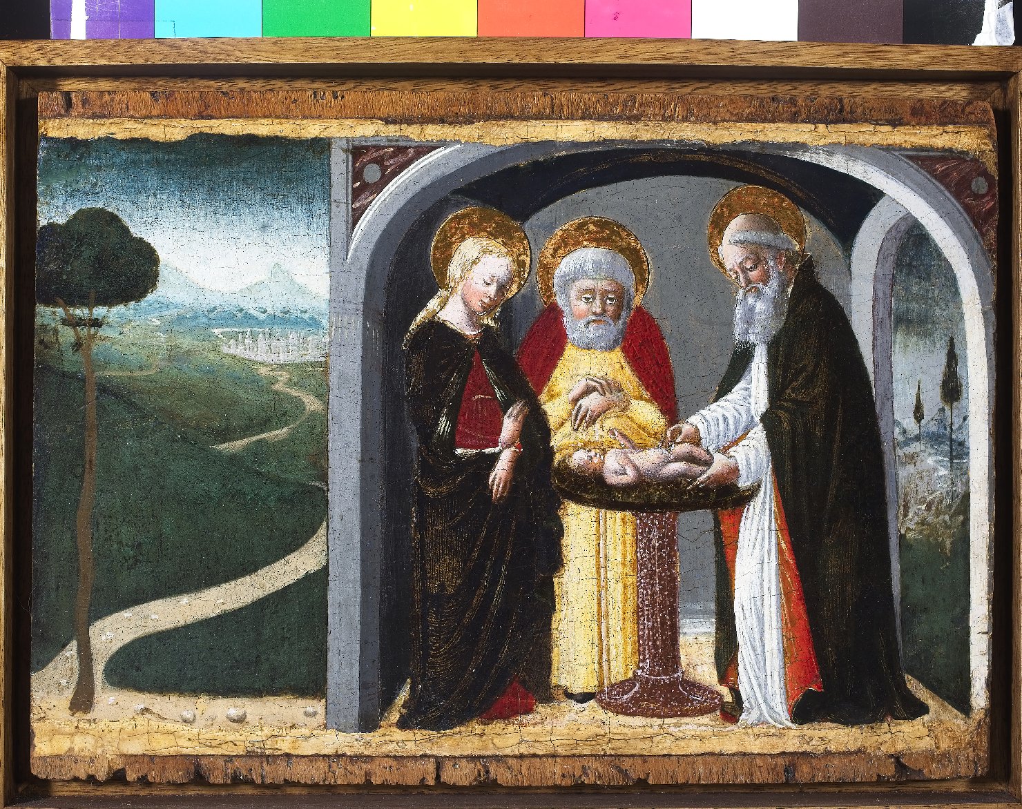 Circoncisione (dipinto, opera isolata) di Mazone, Giovanni (metà XV)