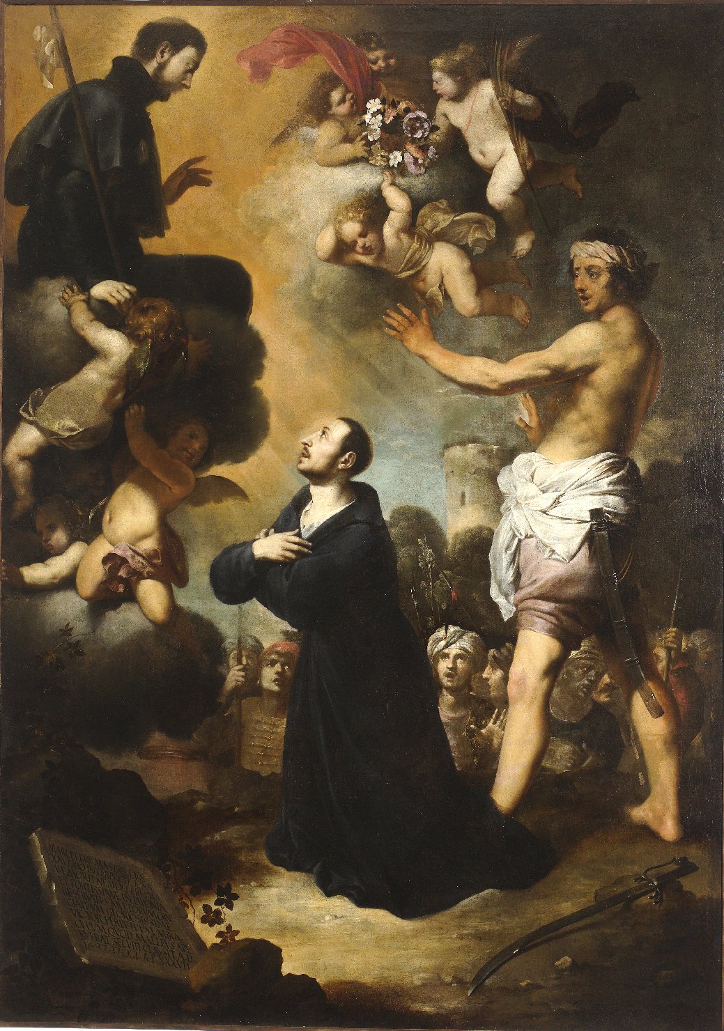 Visione e martirio del beato Marcello Mastrilli (dipinto, opera isolata) di Vassallo, Antonio Maria (XVII)
