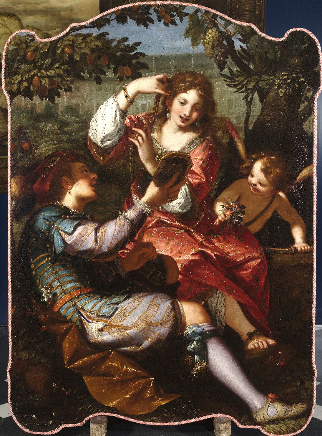 Rinaldo e Armida (dipinto, opera isolata) di Paggi, Giovanni Battista (XVII)