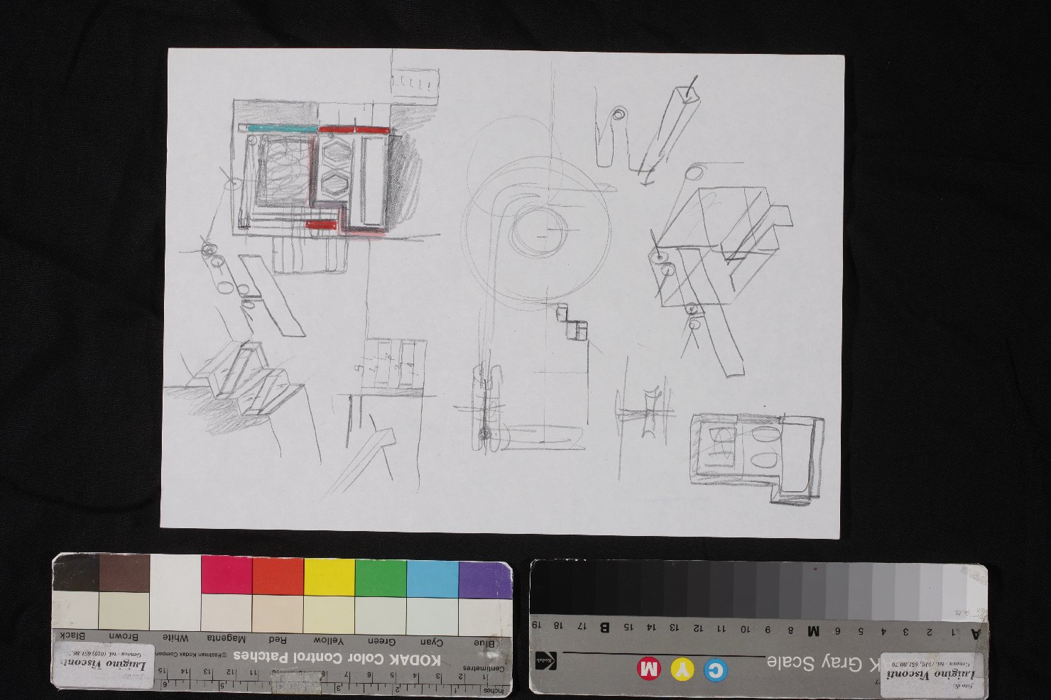 disegno, elemento d'insieme di Scarpa Carlo (ultimo quarto XX)