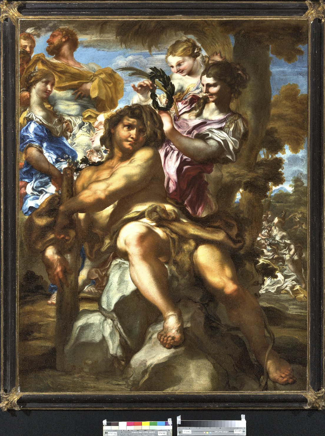 Apoteosi di Ercole (dipinto, opera isolata) di De Ferrari, Gregorio (fine/ inizio XVII-XVIII)