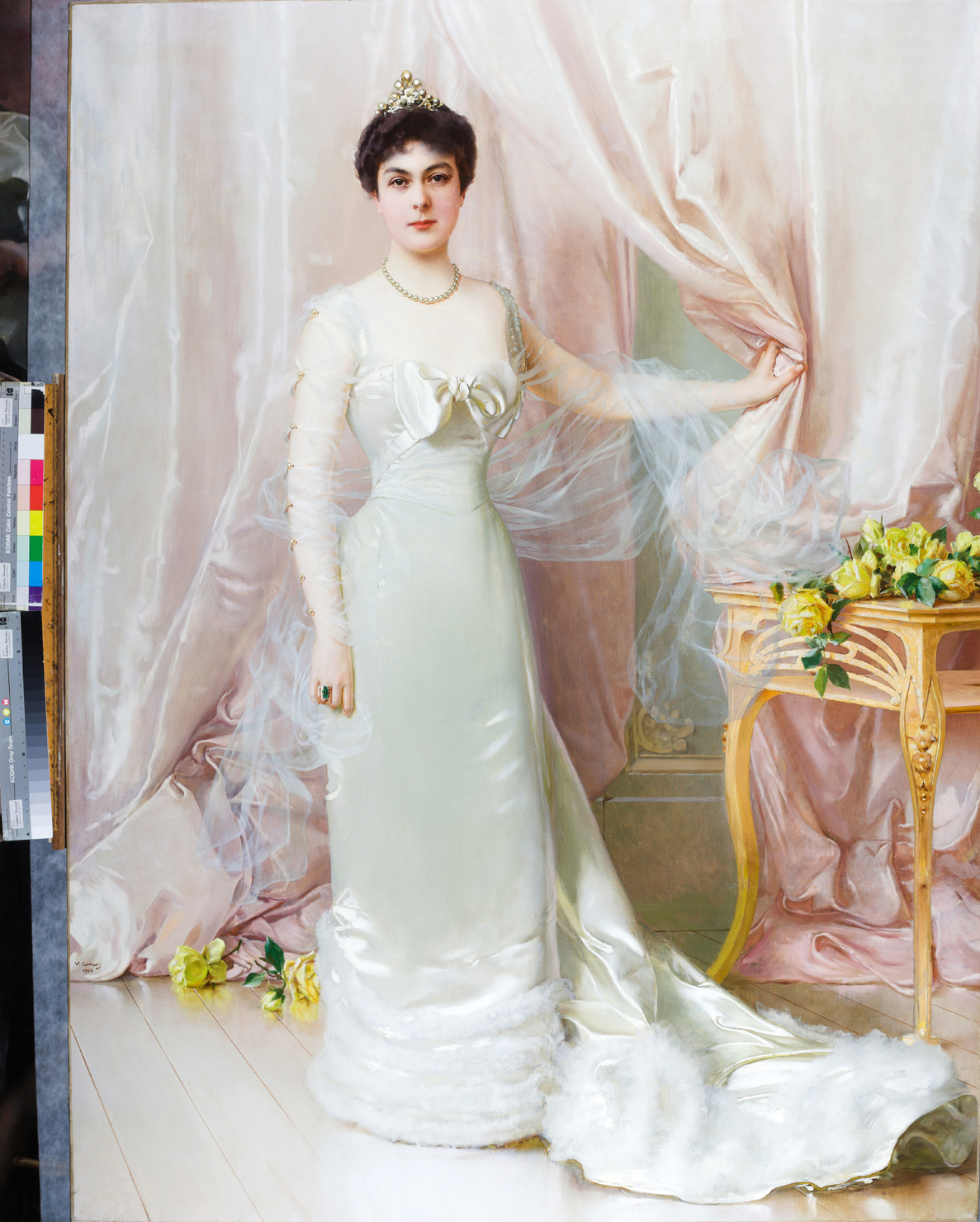 Ritratto della Principessa Evelina Colonna di Stigliano (dipinto, opera isolata) di Corcos, Vittorio Matteo (inizio XX)