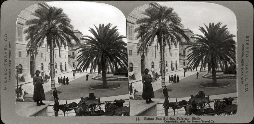 Palermo – piazza Santo Spirito (positivo) di anonimo (inizio XX)