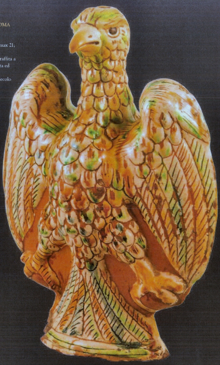 aquila (anfora, opera isolata) - ambito faentino (inizio XVI)