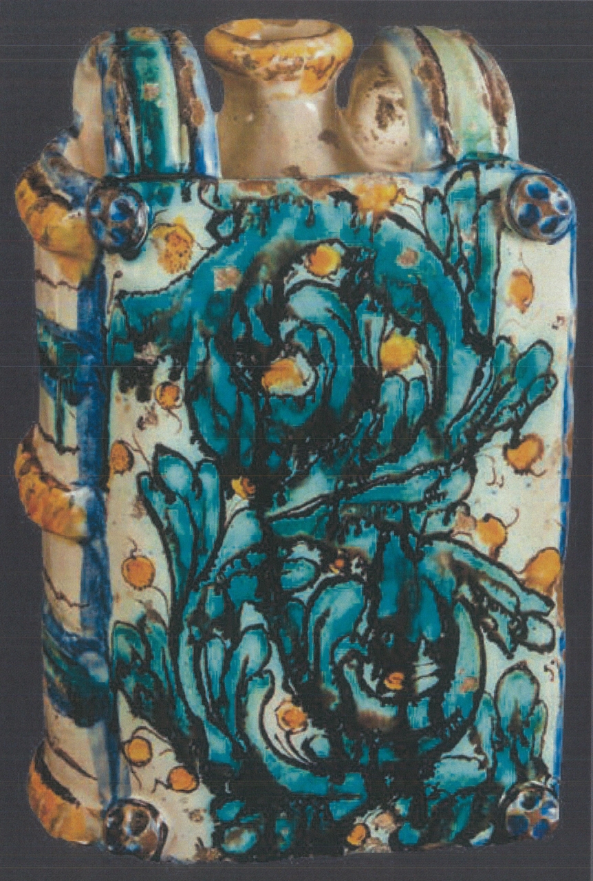 libro con motivi decorativi geometrici e vegetali (scaldamano, opera isolata) - ambito siciliano (fine XVII)