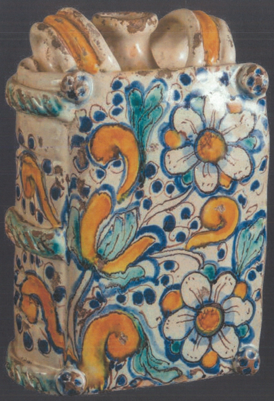 libro con motivi decorativi geometrici e vegetali (scaldamano, opera isolata) - ambito siciliano (fine XVII)