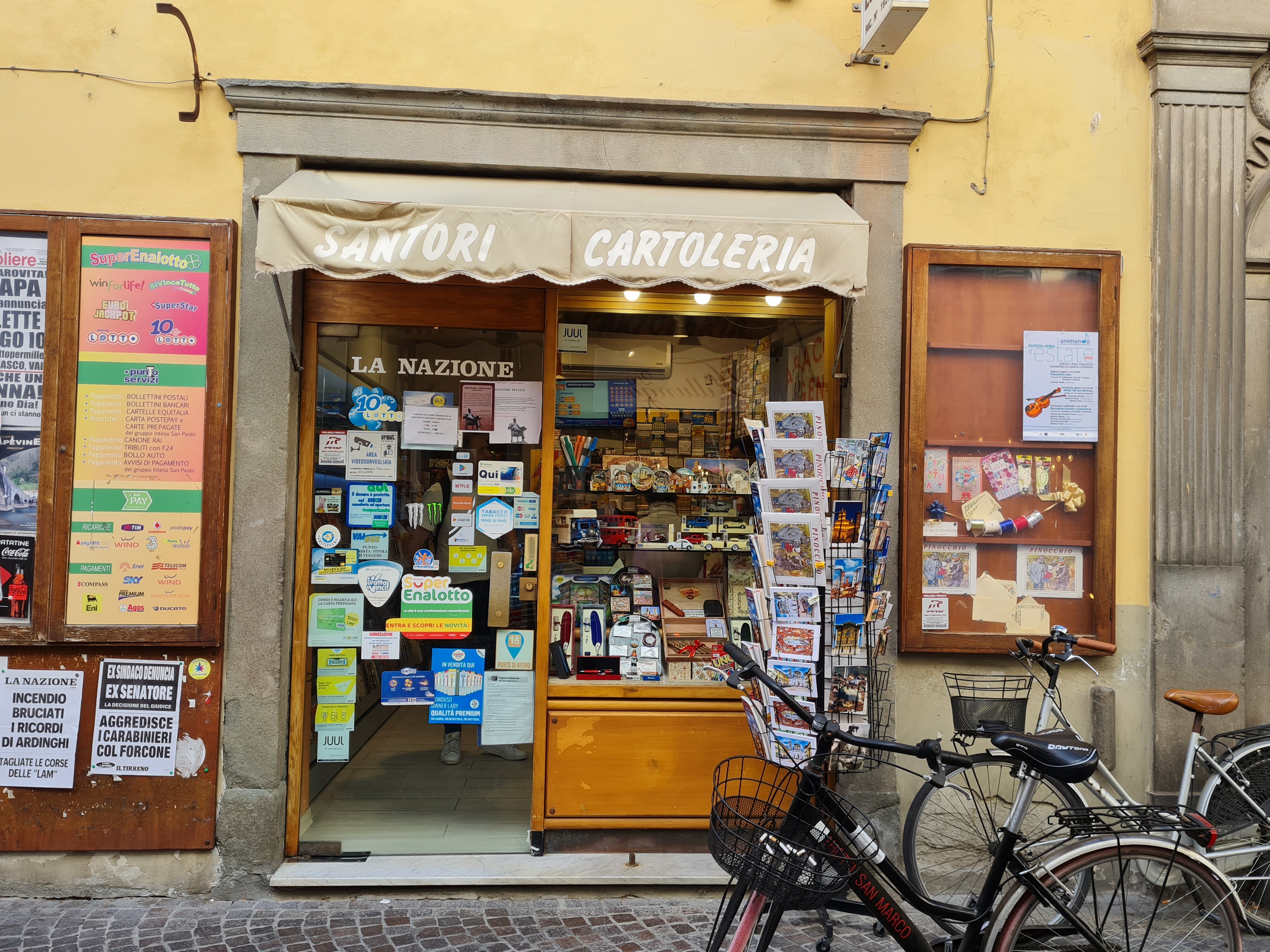bottega, cartoleria, Cartoleria Santori (inizio XX)