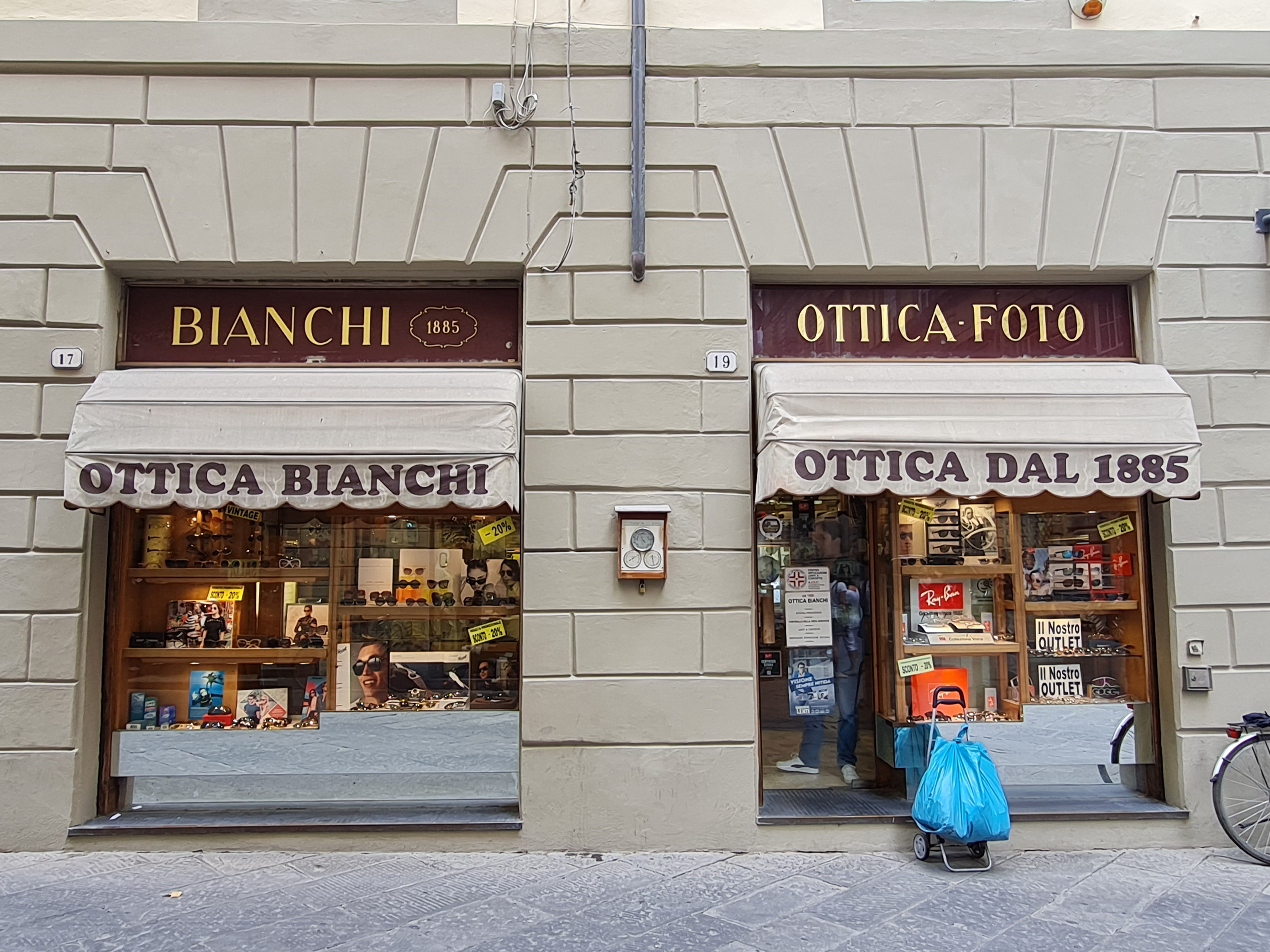 bottega, negozio di ottica, Ottica Bianchi (ultimo quarto XIX)