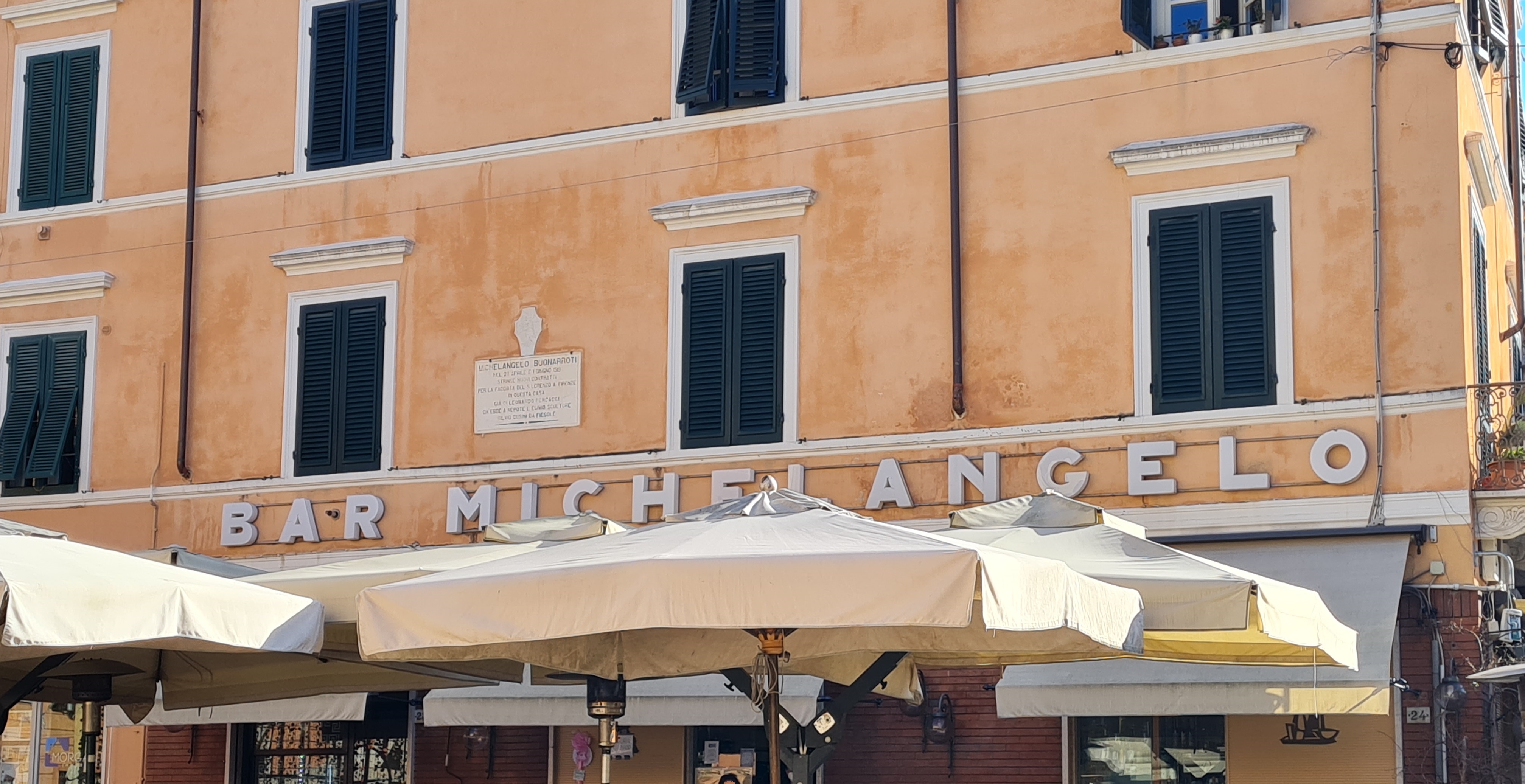 bottega, bar, Bar Michelangelo, Caffè Michelangelo (denominazione originaria storica) (inizio XX)