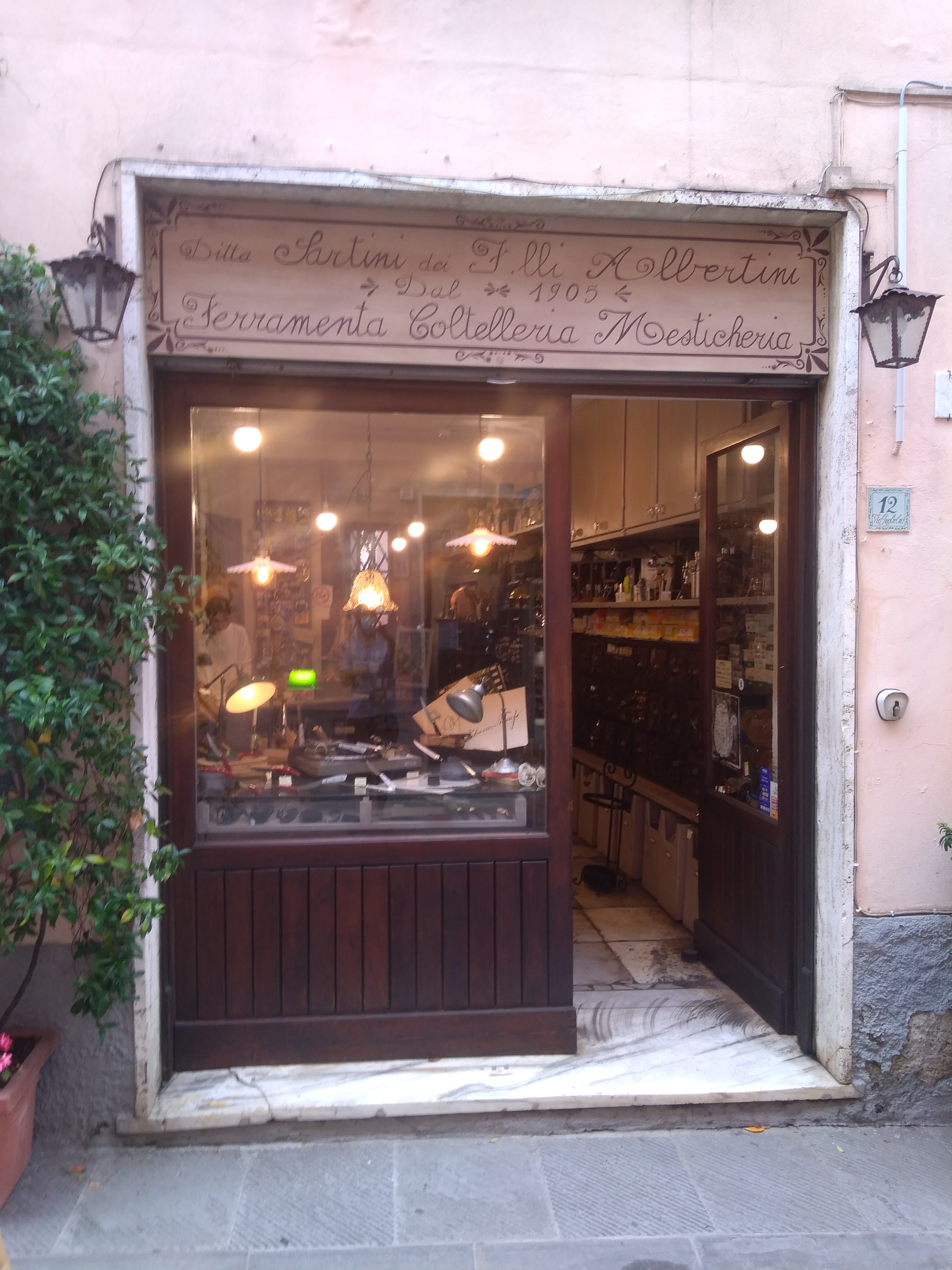 bottega, ferramenta, Ferramenta Sartini (inizio XX)