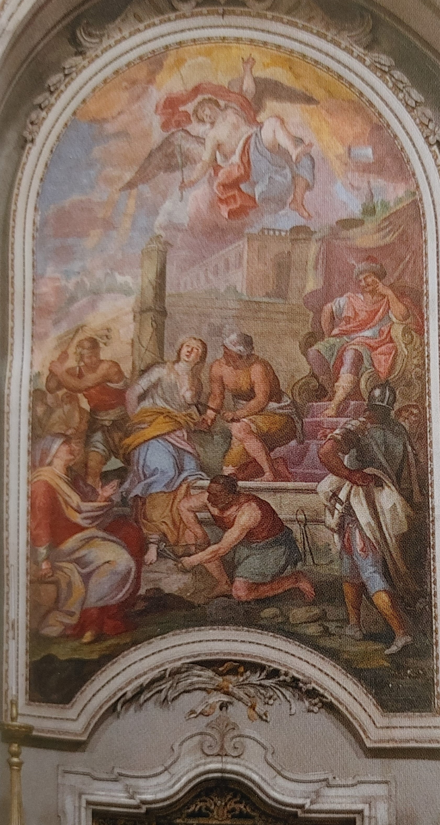 il martirio di sant'Agata, sant'Agata vergine e martire di Catania (dipinto, opera isolata) di Giovanni Tuccari (attribuito) (prima metà XVIII)