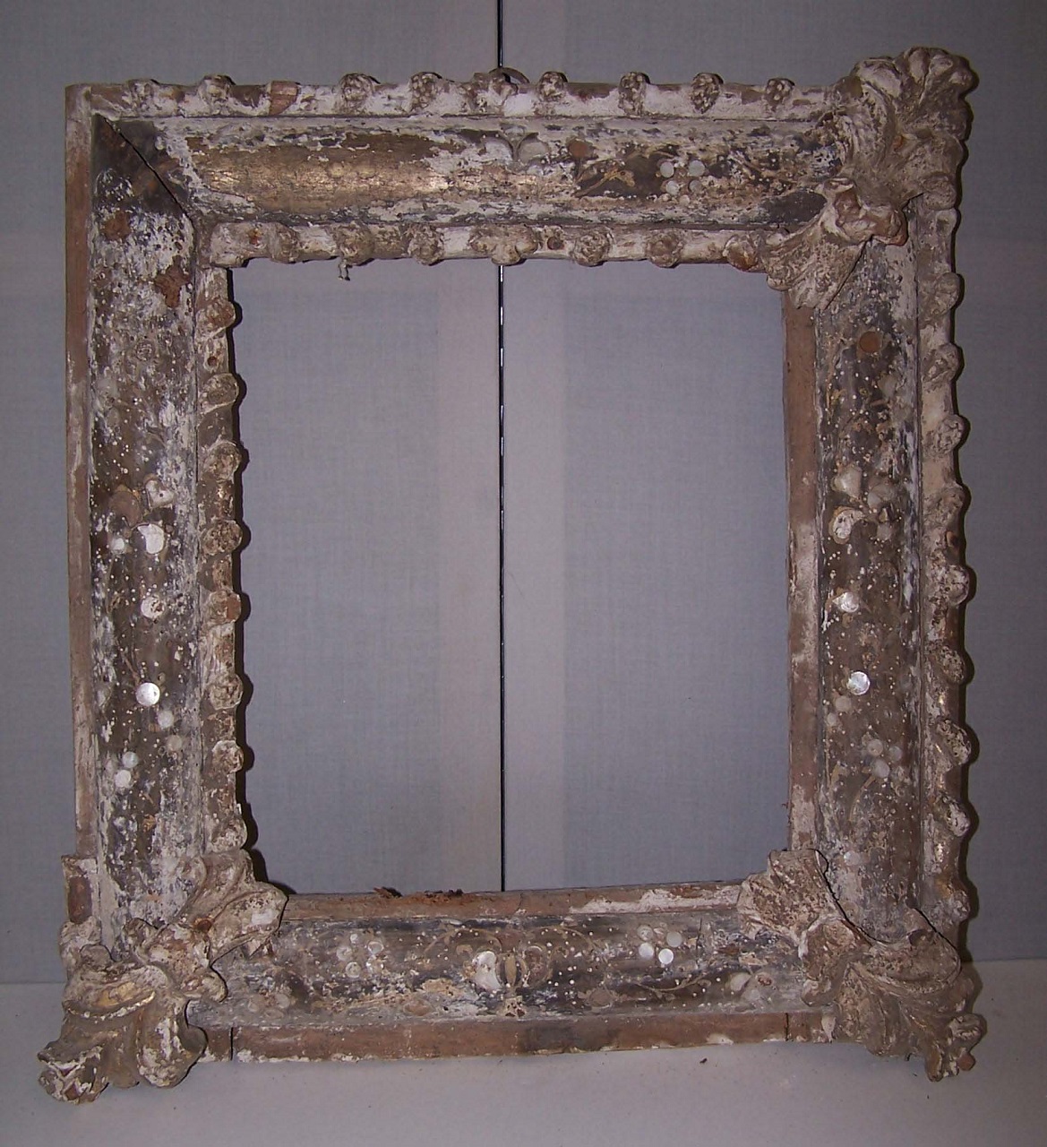 Elementi decorativi derivati da forme vegetali (cornice) - bottega siciliana (metà XVII)