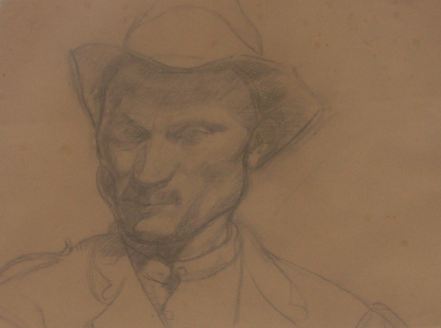 Marinuccio, ritratto d'uomo (disegno) di Ciamarra Elena (secondo quarto sec. XX)