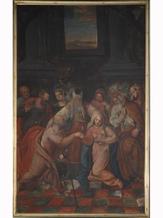 Sposalizio della Vergine (dipinto, opera isolata) - ambito bergamasco (prima metà Sec. XVIII)