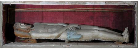 Cristo morto (scultura, opera isolata) - ambito bergamasco (inizio Sec. XVIII)