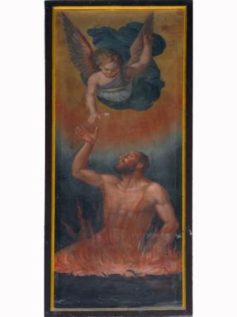 Anima del purgatorio (dipinto) - ambito bergamasco (fine Sec. XVII)