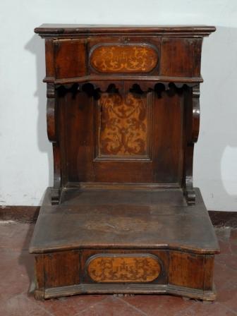 inginocchiatoio - ambito bergamasco (prima metà Sec. XIX)