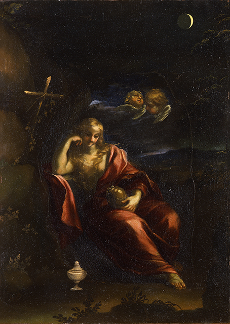 Maddalena penitente (dipinto, opera isolata) di Piola Domenico (bottega) (fine XVII)
