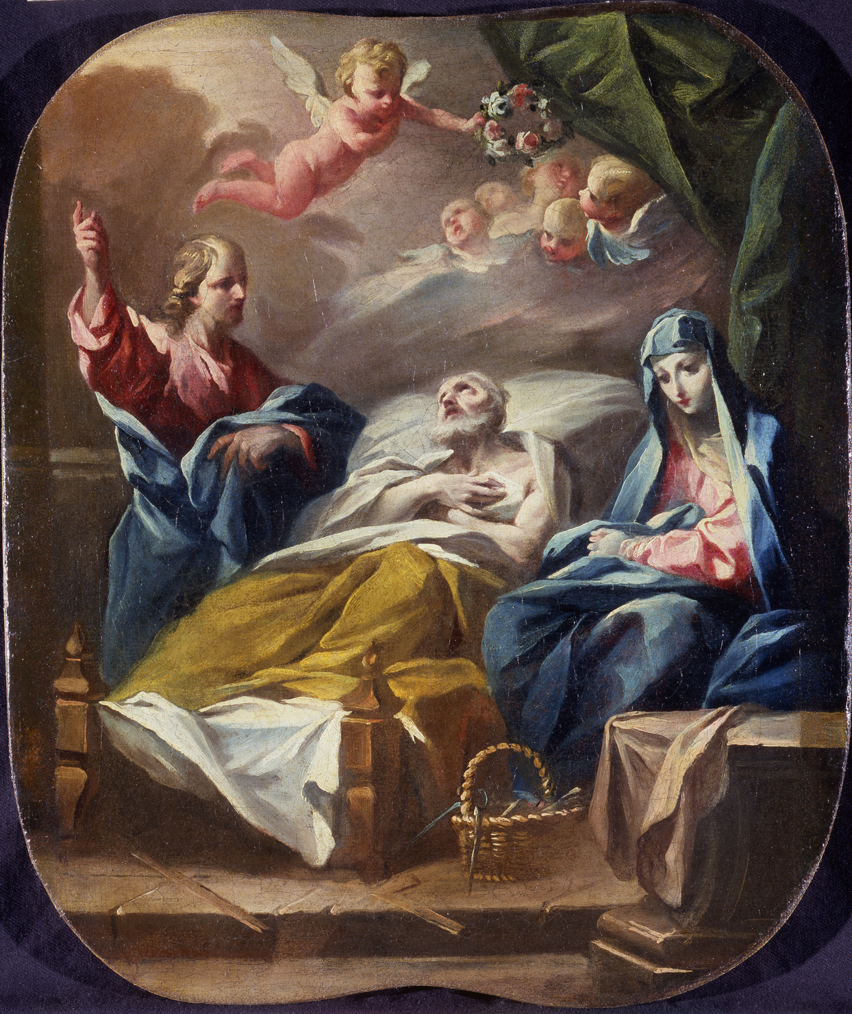 Transito di San Giuseppe (dipinto, opera isolata) di Magatti Pietro Antonio (metà XVIII)