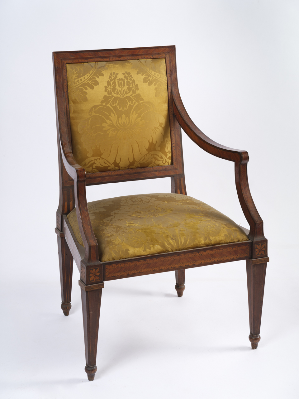 poltrona, opera isolata - bottega liguro-piemontese (fine XVIII)