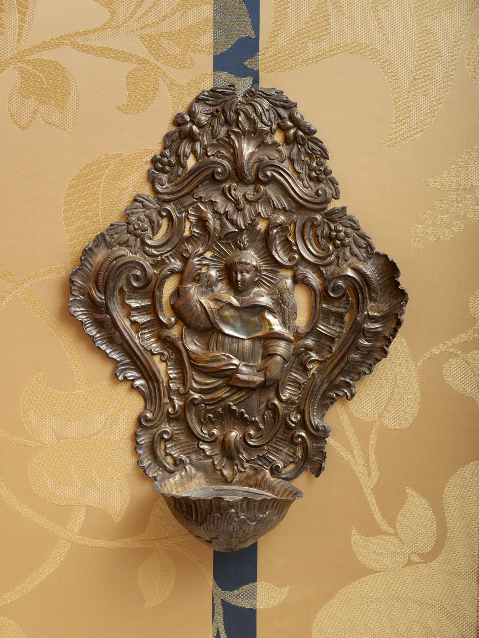 San Vincenzo Ferrer (acquasantiera, opera isolata) - produzione genovese (prima metà XVIII)