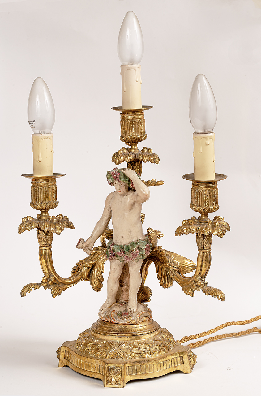 Autunno (candelabro - a statuetta, opera isolata) - produzione Italia nord-occidentale (prima metà XIX)