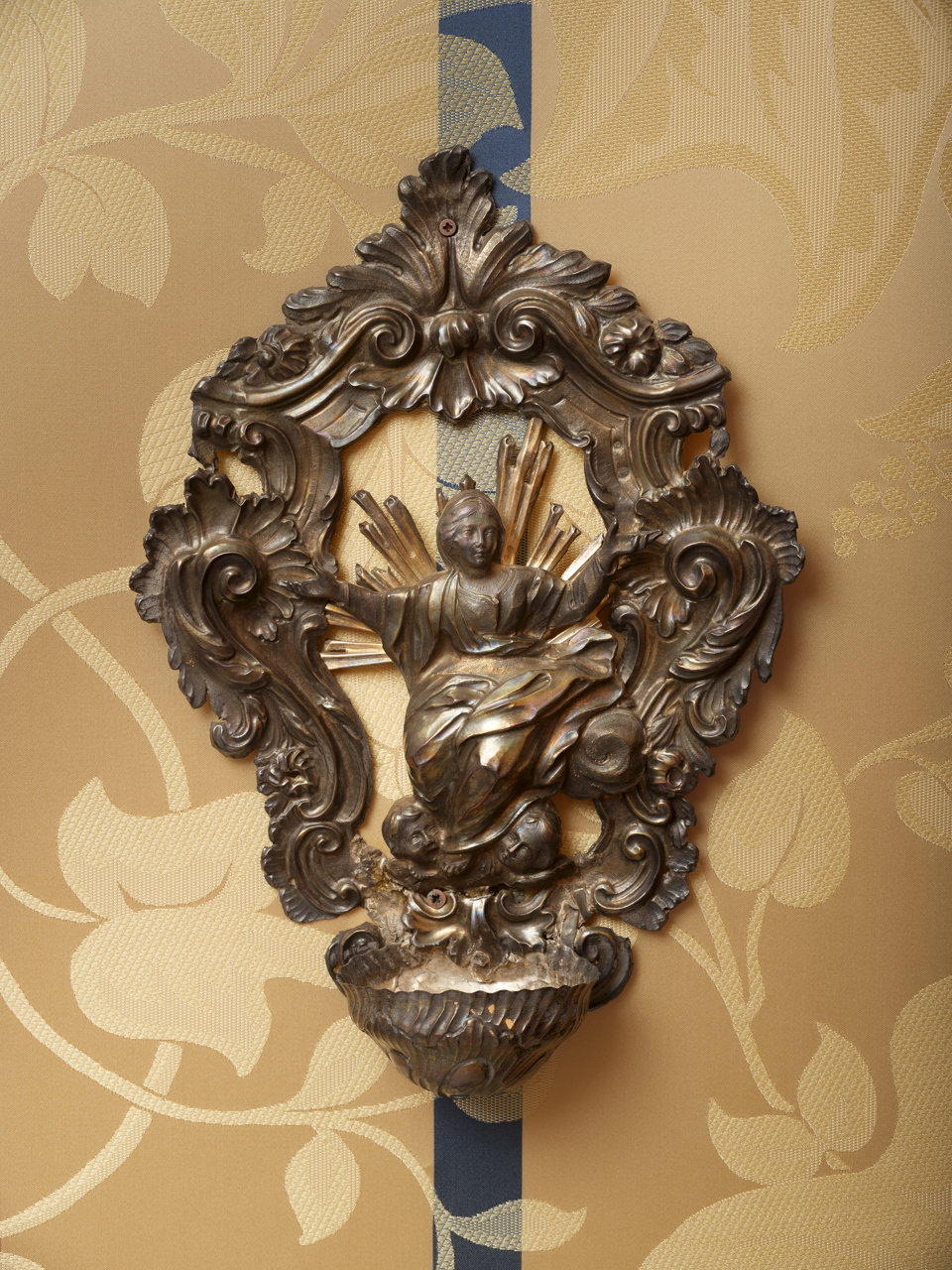 Maria Vergine Assunta (acquasantiera, opera isolata) - produzione genovese (prima metà XVIII)