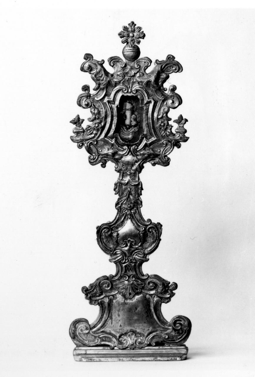 reliquiario - a ostensorio, serie - bottega fiorentina (metà sec. XVIII)