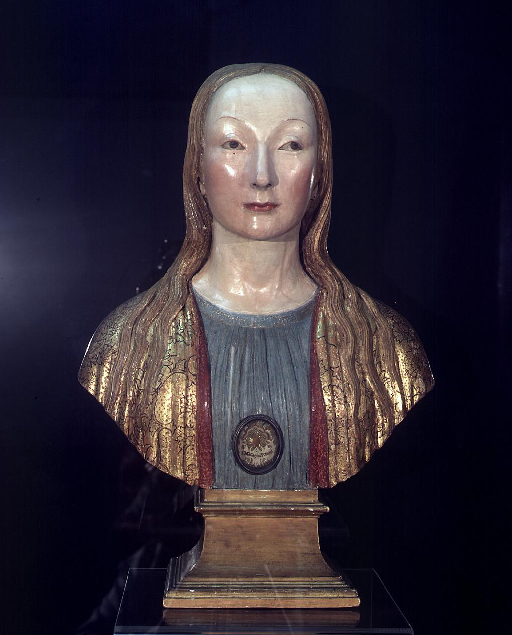 Santa Maria Maddalena (reliquiario - a busto) di Civitali Matteo (bottega) (fine sec. XV)