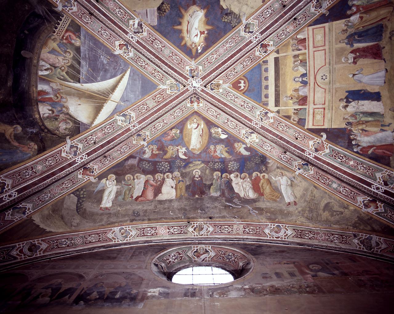 ascensione di Cristo (dipinto) di Bonaiuti Andrea detto Andrea da Firenze, Antonio Veneziano (sec. XIV)