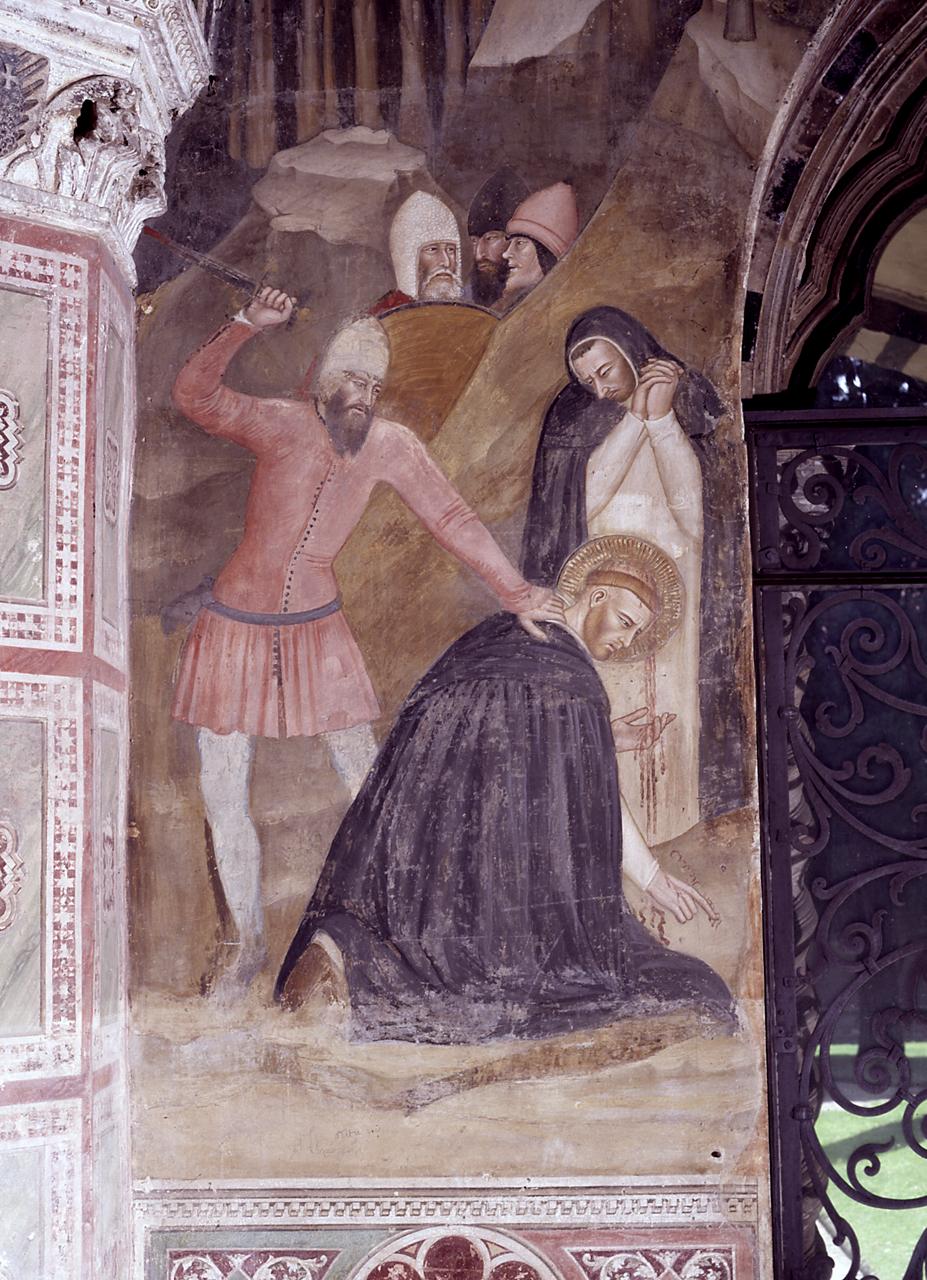 martirio di San Pietro martire (dipinto) di Bonaiuti Andrea detto Andrea da Firenze (sec. XIV)