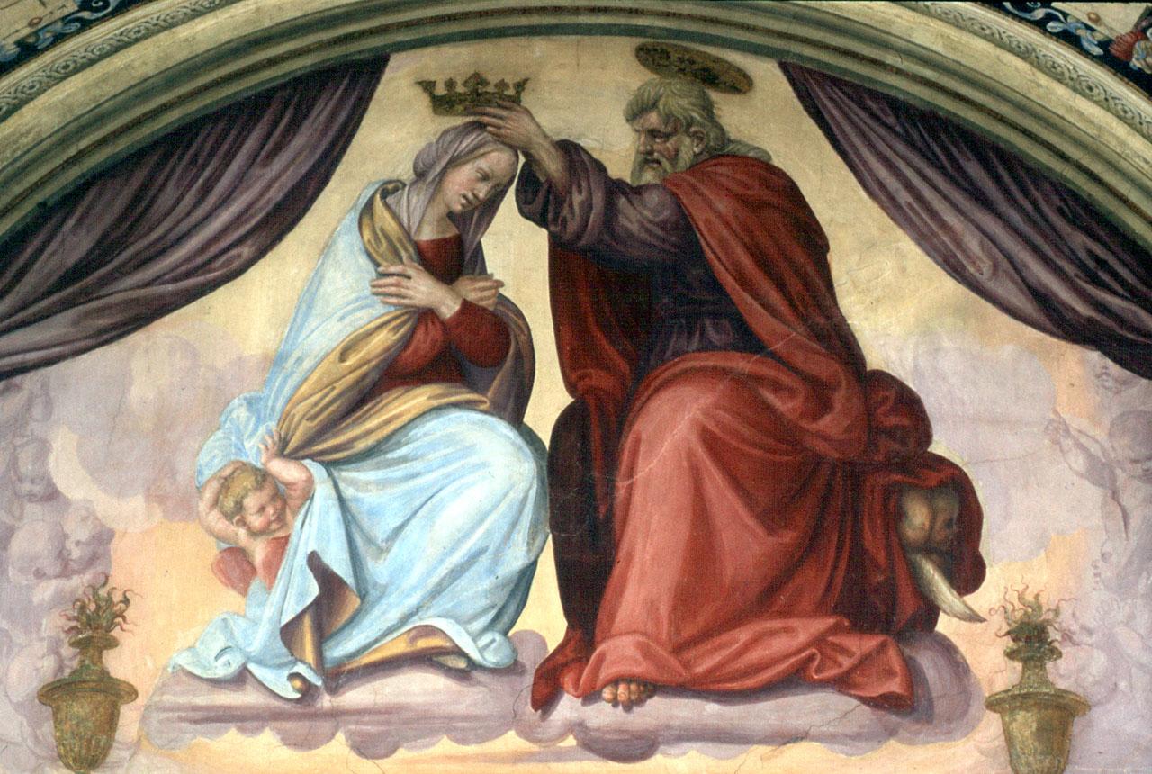 incoronazione di Maria Vergine (dipinto) di Bigordi Ridolfo detto Ridolfo Ghirlandaio (sec. XVI) 
