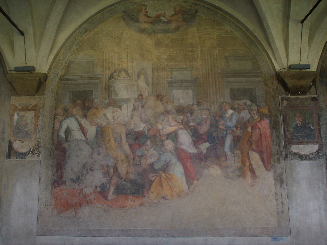 predica di San Domenico (dipinto) di Barbatelli Bernardino detto Poccetti (sec. XVI)