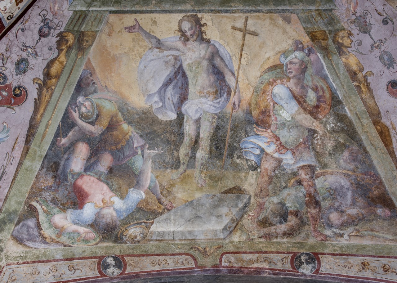 resurrezione di Cristo (dipinto) di Gamberucci Cosimo (sec. XVI)