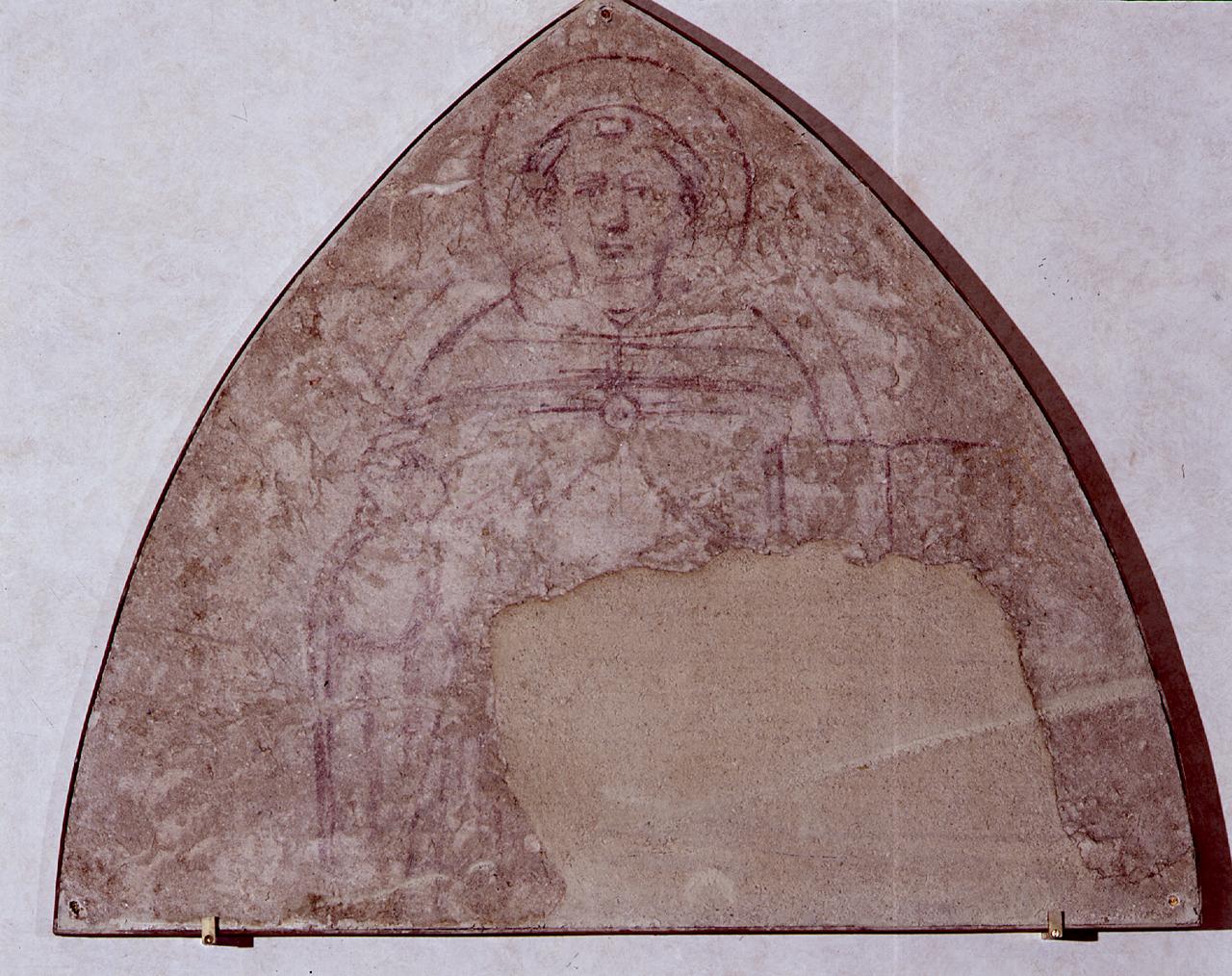 San Tommaso d'Aquino (sinopia) di Stefano Fiorentino (sec. XIV)