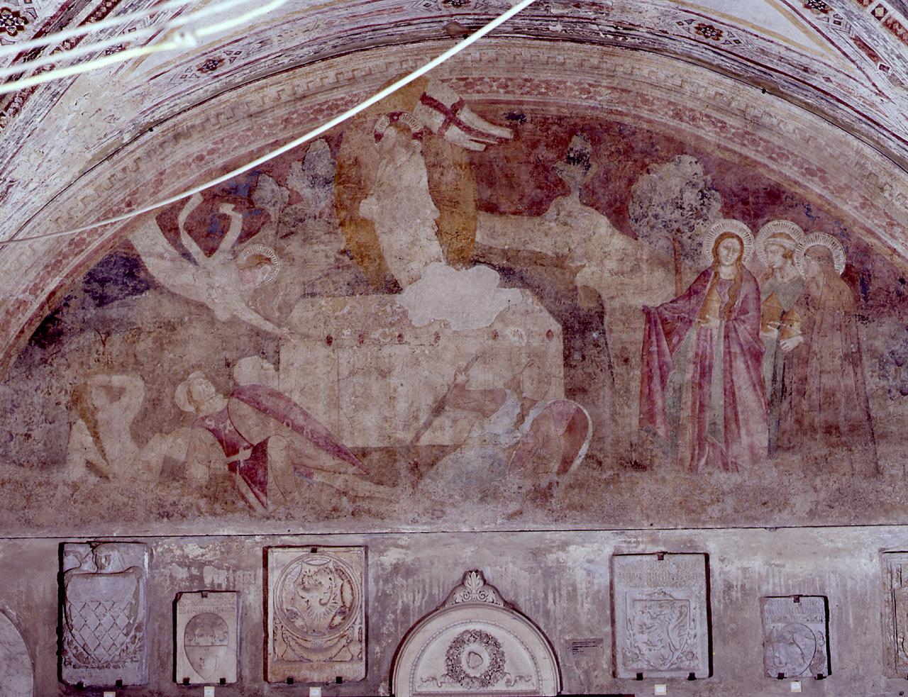 resurrezione di Cristo e pie donne al sepolcro (dipinto) di Nardo di Cione (cerchia) (sec. XIV)