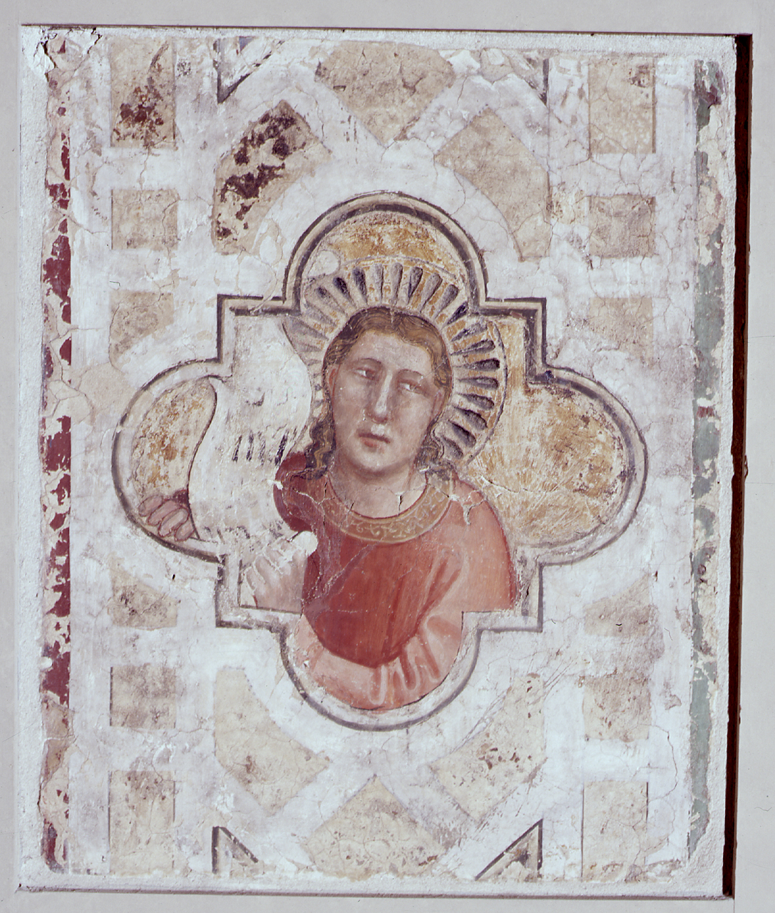 profeta (dipinto, frammento) di Andrea di Cione detto Andrea Orcagna (e aiuti) (sec. XIV)